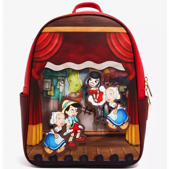 NWT Loungefly Disney Pinocchio Marionette Mini Backpack main image 3
